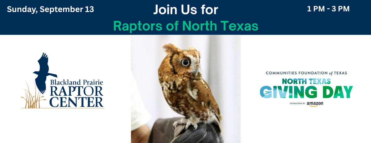 North Texas Giving Day - Raptors of North Texas